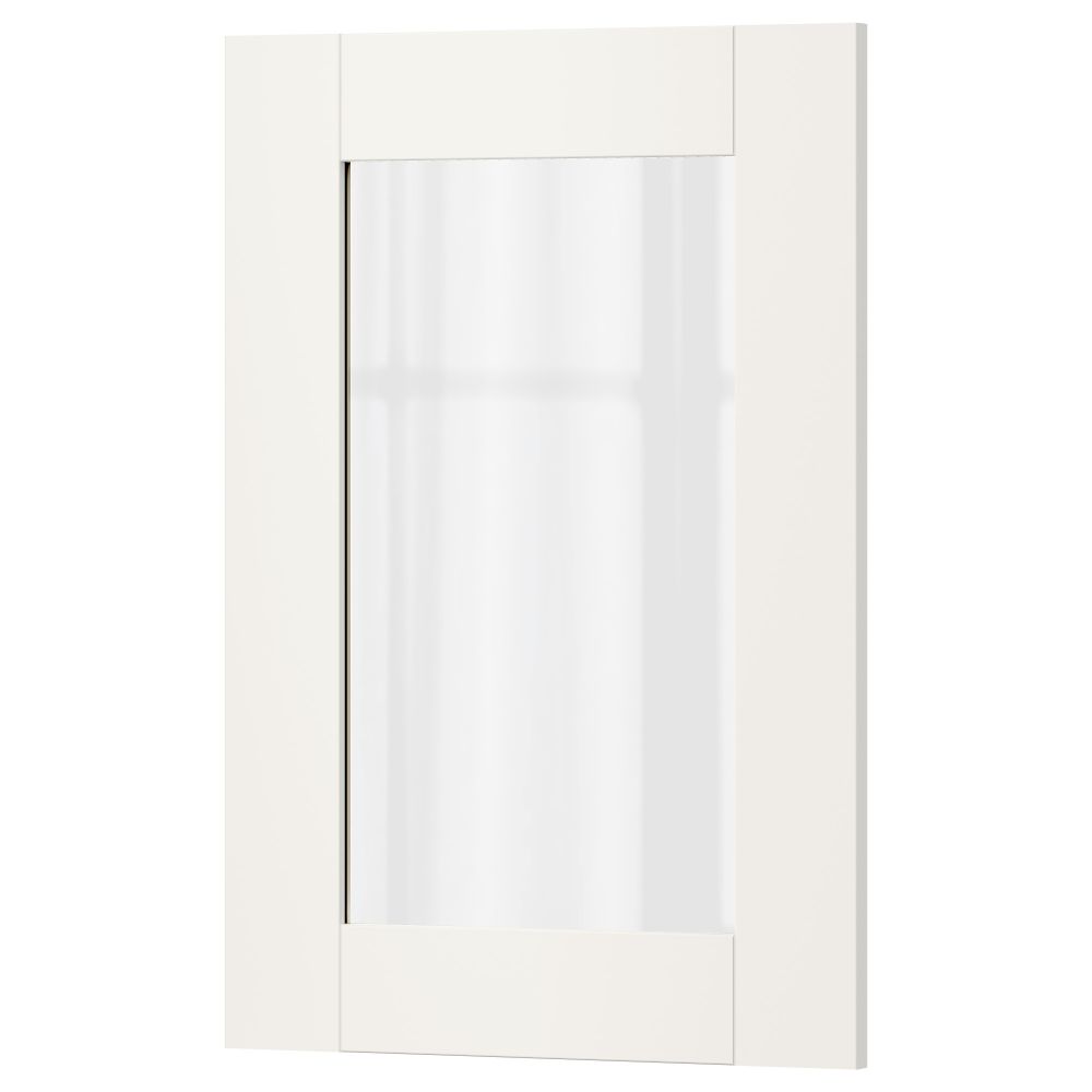 Стеклянная дверь СЭВЕДАЛЬ, белый - фото 1