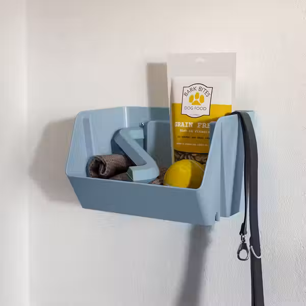 FODERTRÅG ФОДЕРТРОГ Настенный/настольный органайзер - серо-синий 25x18x15 см - фото 5