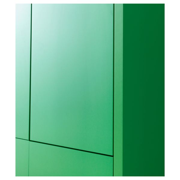 Шкаф с 2 ящиками СТОКГОЛЬМ, зеленый (90x107 см) - фото 4