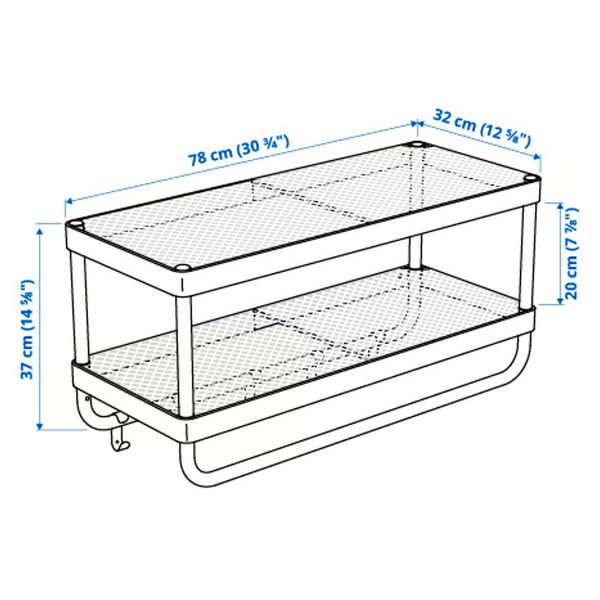 IKEA, дополнительный ракурс - схема-чертеж с размерами