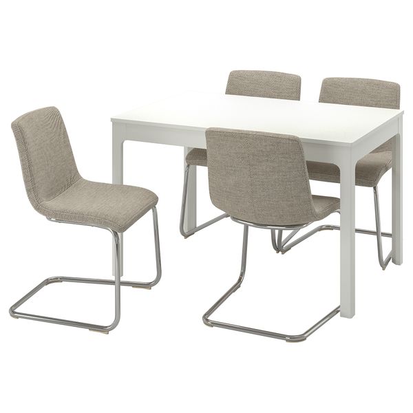 Стол и 4 стула IKEA LUSTEBO, EKEDALEN ЛЕН ЭКЕДАЛЕН 495.234.94 - фото 1