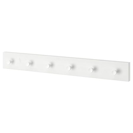 Вешалка с 6 крючками, белый/белый IKEA LURT ЛУРТ / GUBBARP ГУББАРП 492.300.47