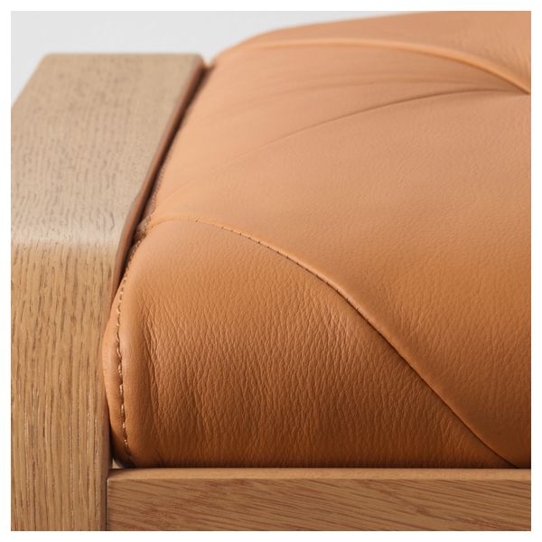 Табурет для ног ПОЭНГ, дубовый шпон, Сеглора неокрашенный - фото 3