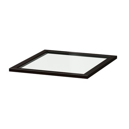 Полка стеклянная, черно-коричневый 50x58 см IKEA KOMPLEMENT КОМПЛИМЕНТ 903.666.17