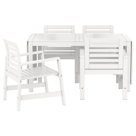 Стол + 4 кресла, для сада ЭПЛАРО, белый