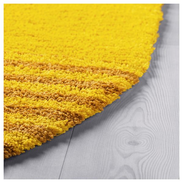 Ковер, короткий ворс СЬЕЛЬВСТЭНДИГ, желтый (148x259 см) - схема-чертеж с размерами