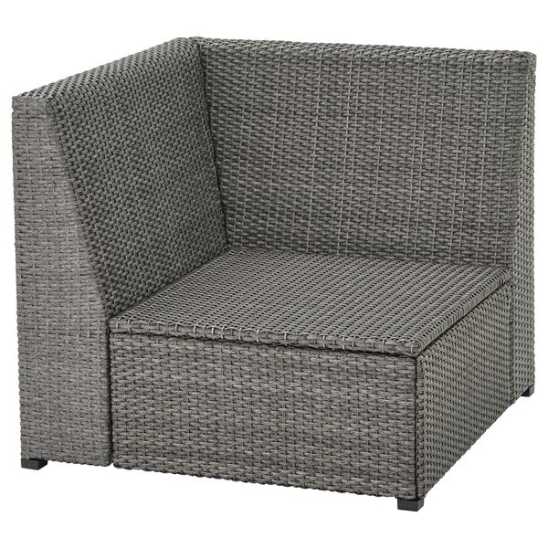 Садовая угловая секция, темно-серый IKEA SOLLERÖN СОЛЛЕРОН 204.245.93 - фото 2