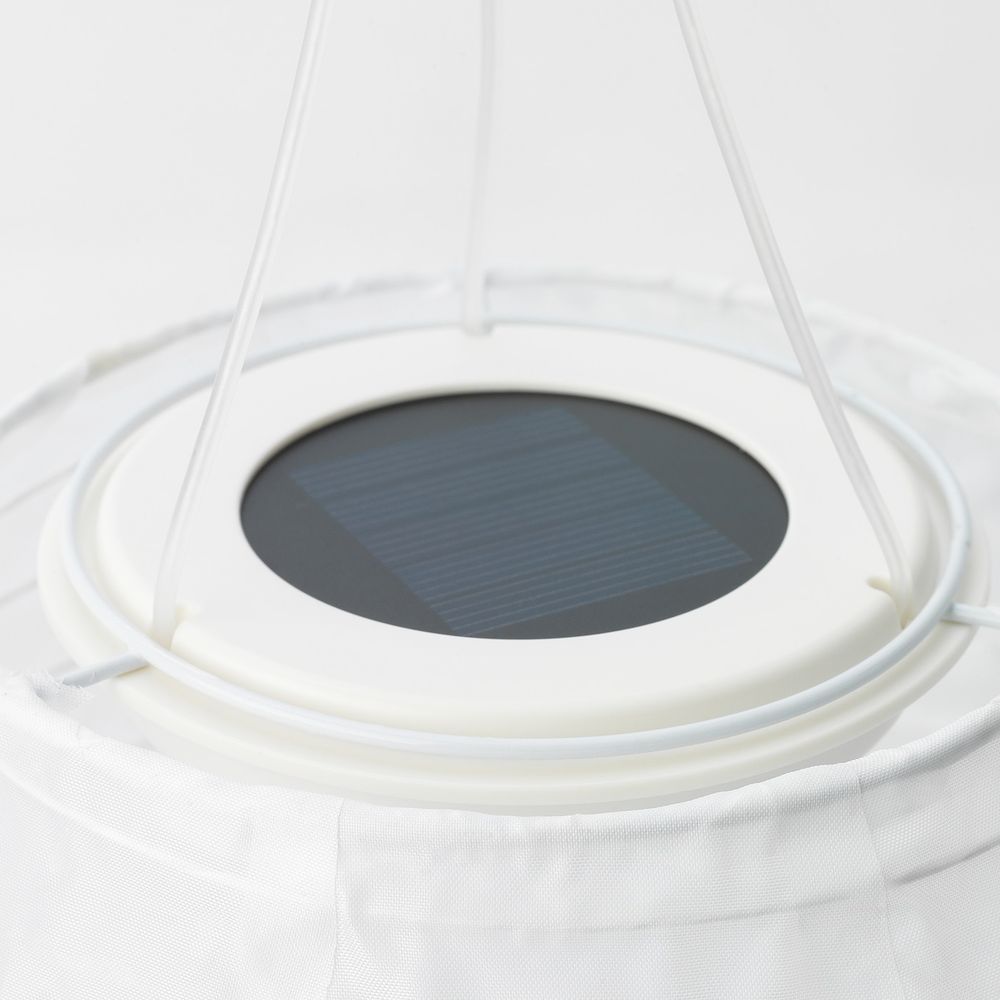 Подвесная светодиодная лампа, для сада/овал белый 60 см IKEA СОЛВИДЕН 104.516.81 - фото 1