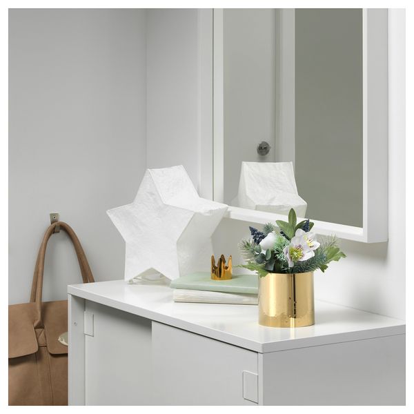 Искусственное растение в горшке ФЕЙКА, оформление белый (9 см) - фото 2