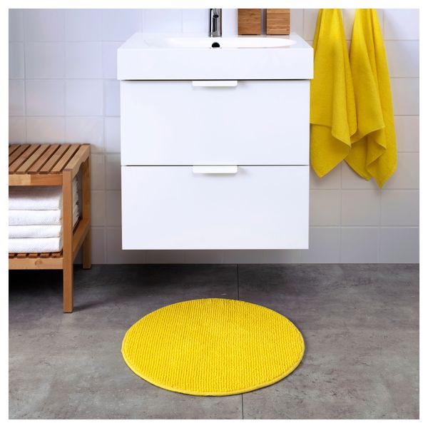 Коврик для ванной БАДАРЕН, желтый (55 см) - схема-чертеж с размерами