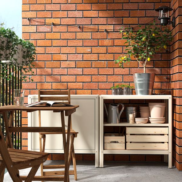 KOLBJÖRN Стеллаж д/дома/сада - бежевый 80x81 см - фото 2