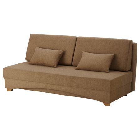 Диван-кровать 2-местный ОМОТФОРС, Олем коричневый