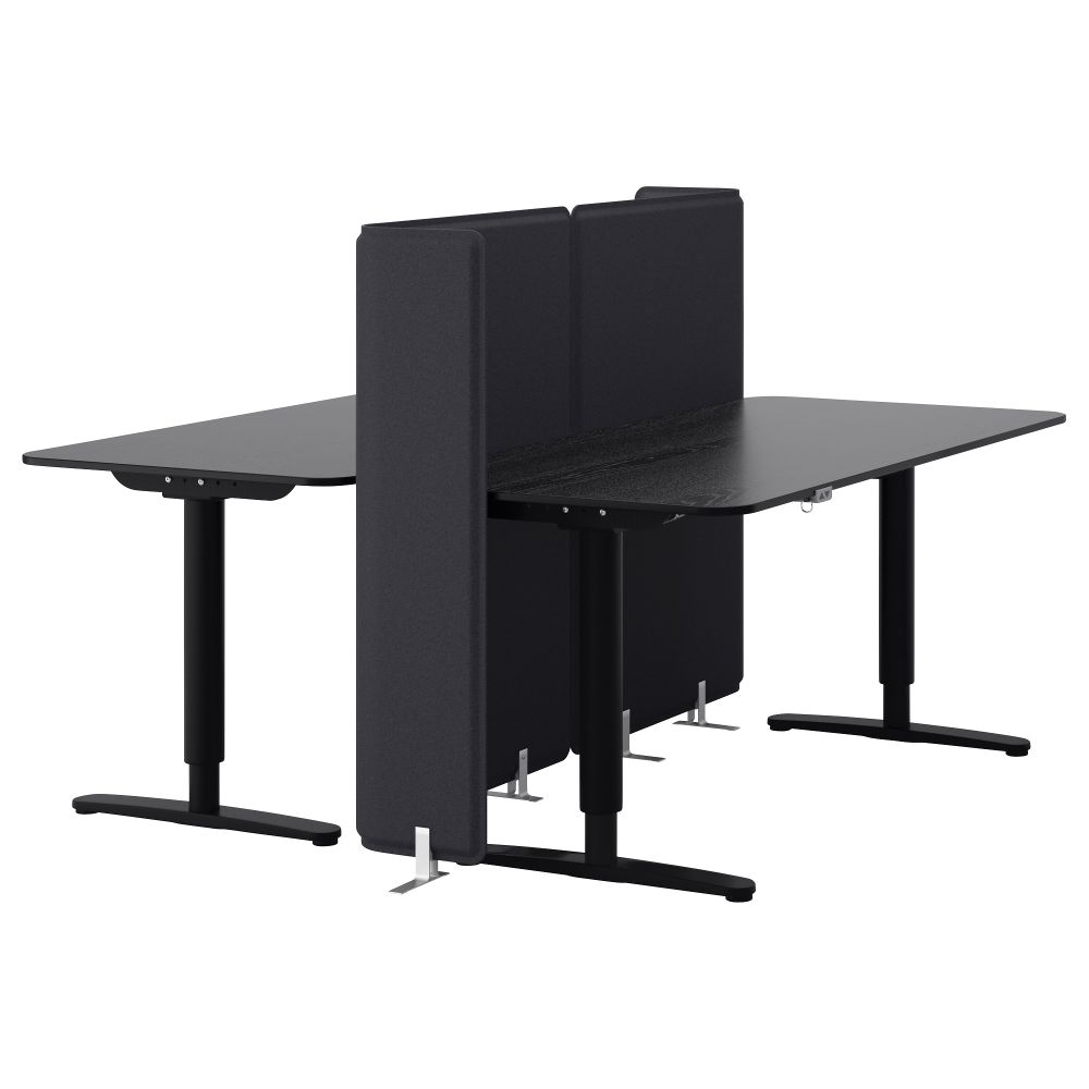 Стол-трансформер с экраном БЕКАНТ, черно-коричневый, черный (160x160 120 см) - схема-чертеж с размерами