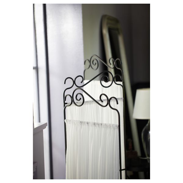 Ширма ЭКНЕ, серый, белый (135x161 см) - схема-чертеж с размерами