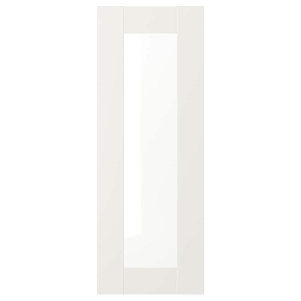 Стеклянная дверь, белый 30x80 см IKEA SÄVEDAL СЭВЕДАЛЬ 803.672.69 - фото 1