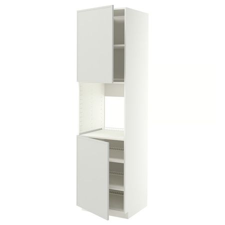 METOD Высок шкаф д/духовки/2дверцы/полки