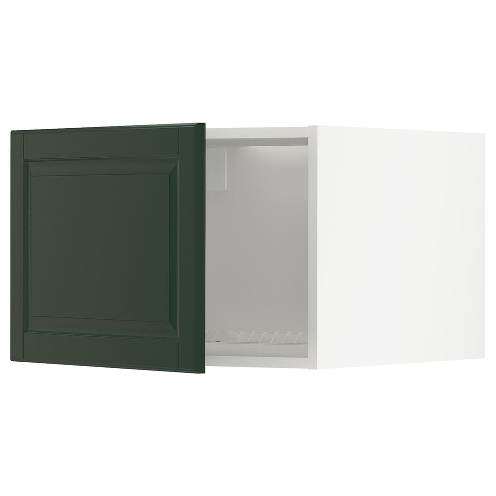 Верхний шкаф на холодильник/морозильн, белый/Будбин темно-зеленый 60x40 см IKEA METOD МЕТОД 893.119.75 - фото 1