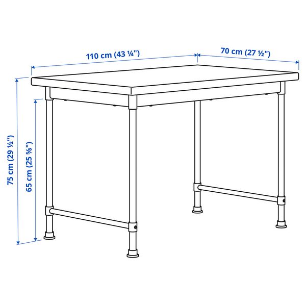 KULLABERG Письменный стол - сосна 110x70 см - фото 3