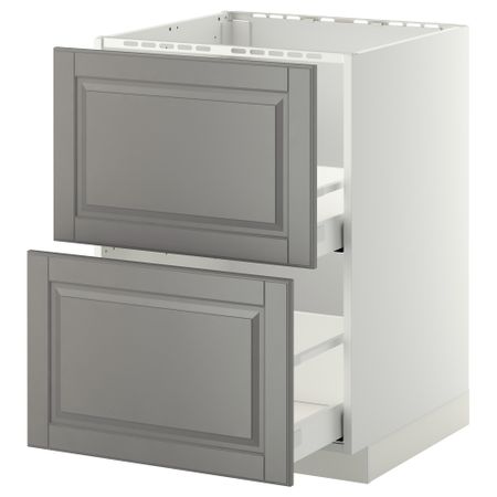 Напольный шкаф под мойку + 2 фронтальных панель, 2 ящика, 60x60 cm IKEA METOD МЕТОД, MAXIMERA МАКСИМЕРА 799.201.85