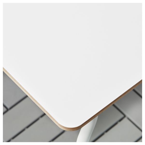 Стол + 2 скамьи, для дома, сада ИКЕА ПС 2014, белый, складной - фото 4