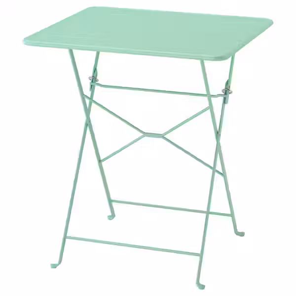 SUNDSÖ СУНДСЁ Стол - светло-зеленый для сада 65x65 см - фото 1