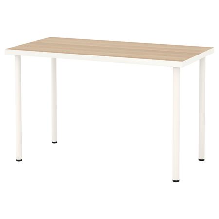Стол, белый под беленый дуб/белый 120x60 см IKEA LINNMON ЛИННМОН / ADILS АДИЛЬС 293.047.46