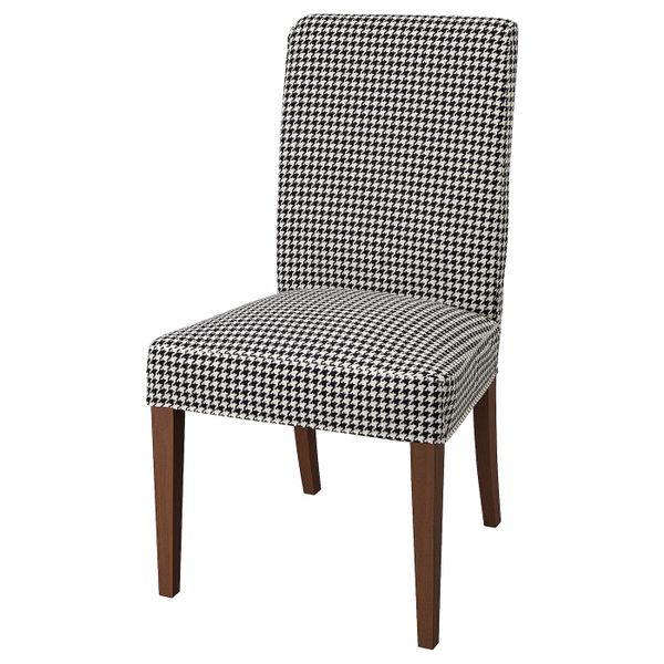 Стул, коричневый/Виббербу черный-бежевый IKEA HENRIKSDAL ХЕНРИКСДАЛЬ 393.371.57 - фото 1