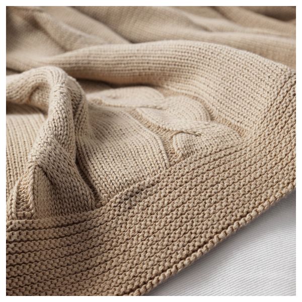 Плед УРСУЛА, бежевый (120x180 см) - фото 2
