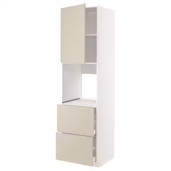 METOD / MAXIMERA Выс шкаф д/духовки+дв/2фрнт/2выс ящ - фото 1