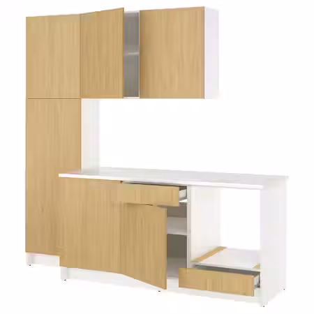 KNOXHULT Кухня - под дуб 240x61x220 см