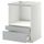 Напольный шкаф для комбинирования СВЧ, ящики МЕТОД / МАКСИМЕРА, белый, Веддинге серый (60x60 см)
