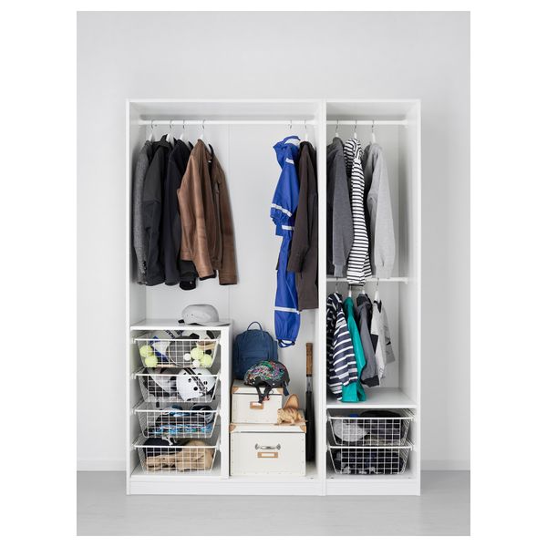 Гардероб ПАКС, белый, Фардаль Викедаль - схема-чертеж с размерами