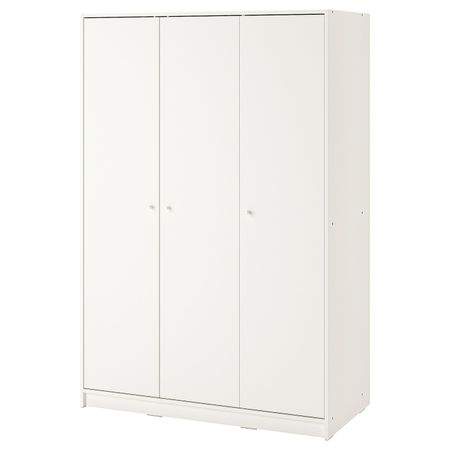 Гардероб 3-дверный, белый 117x176 см IKEA KLEPPSTAD КЛЕППСТАД 404.417.61