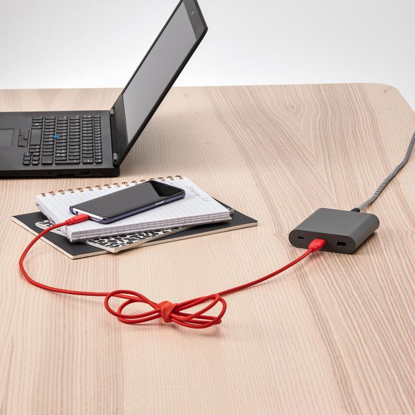 Кабель USB тип А – USB тип С, текстиль/оранжевый 1.5 м IKEA LILLHULT ЛИЛЛЬХУЛЬТ 104.928.94 - фото 2