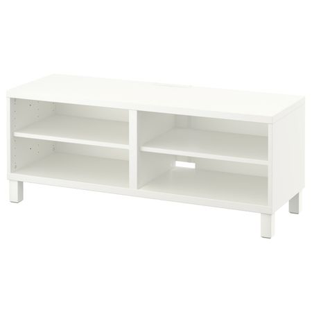 Тумба под ТВ, белый 120x40x48 см IKEA BESTÅ БЕСТО 592.442.37