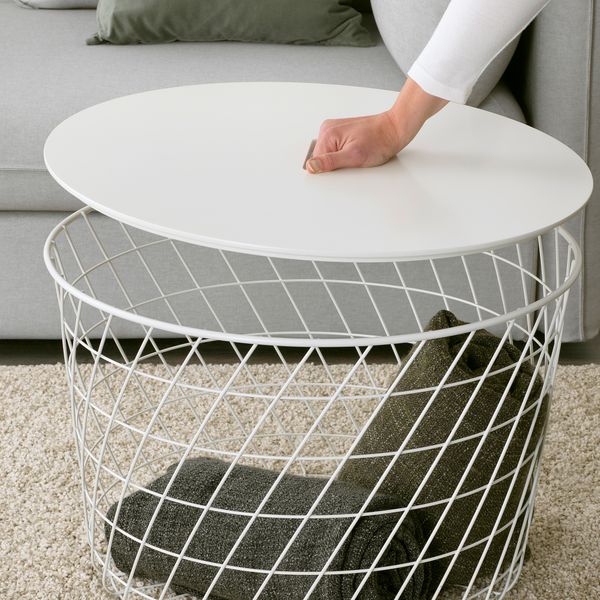 Столик с отделениями для хранения, белый, 61 см IKEA KVISTBRO КВИСТБРУ 503.222.39 - фото 6