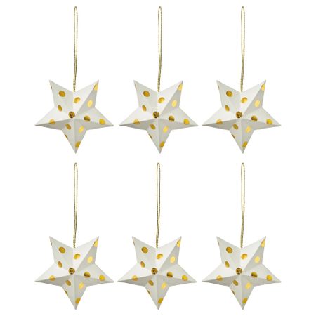 Украшение подвесное ВИНТЕР 2018, звезда, белый (8 см)