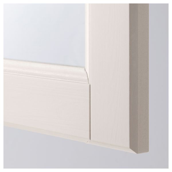 Стеклянная дверь ЛАКСАРБИ, белый - схема-чертеж с размерами