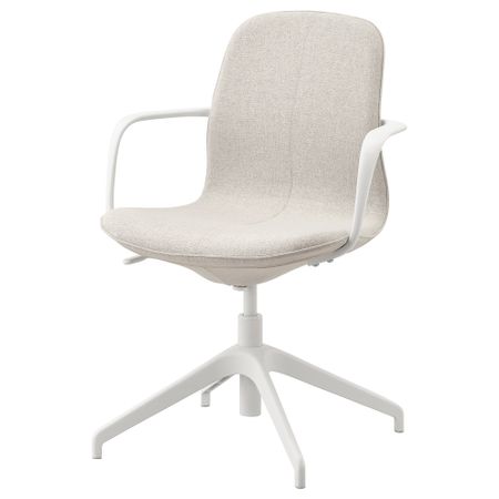 Рабочий стул с подлокотниками IKEA LÅNGFHATTEFJÄLL ХАТТЕФЬЕЛЛЬ ЛОНГФЬЕЛЛЬ 292.525.49