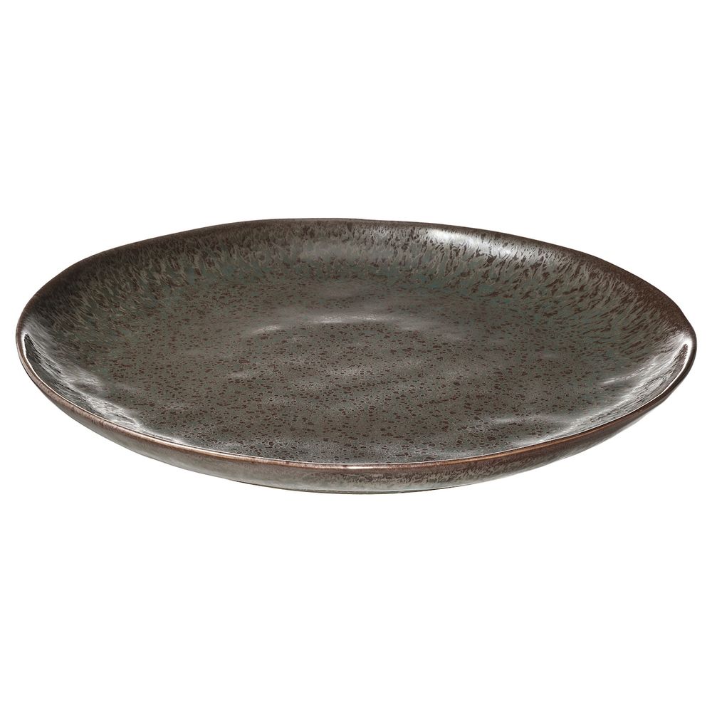 Блюдо, бирюзовый/коричневый 34 см IKEA ERTAPPAD ЭРТАППАД 404.967.01 - фото 1