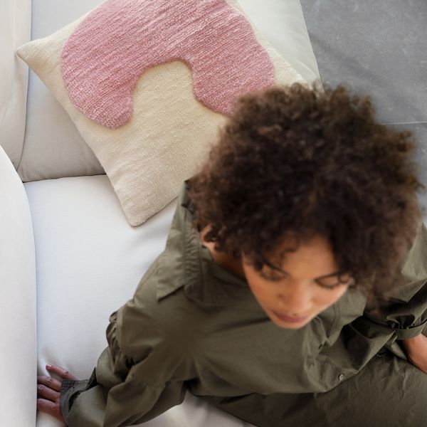 Чехол на подушку, неокрашенный сиреневый/ручная работа 50x50 см IKEA LOKALT ЛОКАЛЬТ 904.994.91 - схема-чертеж с размерами