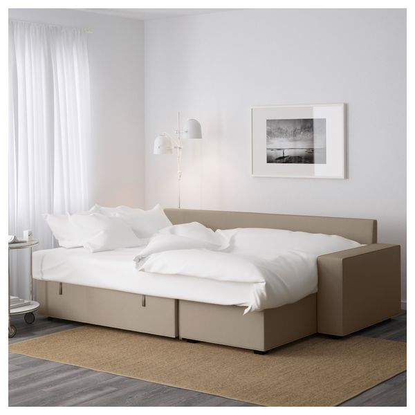 Диван-кровать с козеткой ВИЛАСУНД, Дансбу бежевый - фото 6