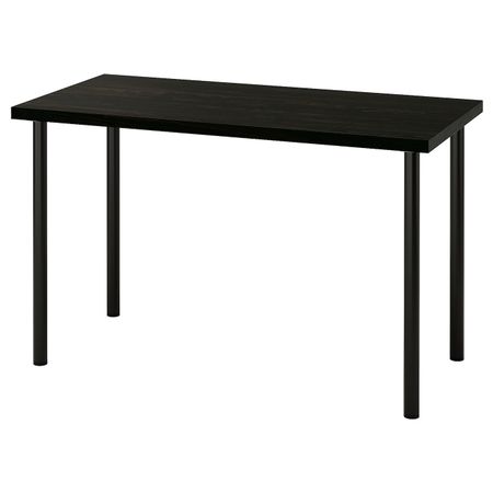 Письменный стол, черно-коричневый/черный 120x60 см IKEA LAGKAPTEN ЛАГКАПТЕН / ADILS АДИЛЬС 094.170.23