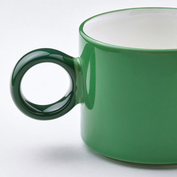 PIGGÅL Кружка - белый/зеленый 30 сл - фото 5