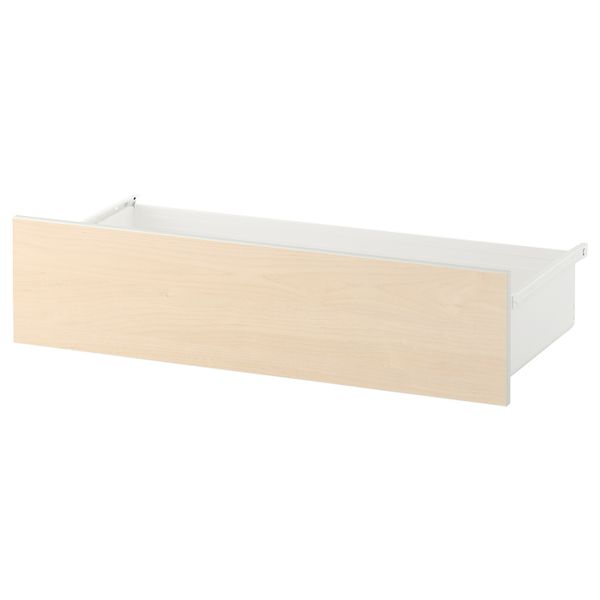 Ящик, белый, береза 80x42x20 см IKEA СКРОВА 392.430.93 - фото 1