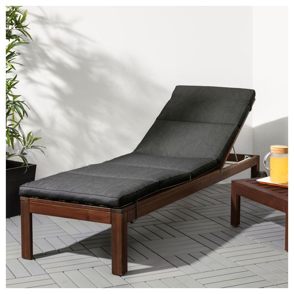 Подушка для шезлонга ЭКЕРОН, черный, полоска (190x60 см) - фото 3