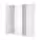 PAX / FORSAND Гардероб - белый/белый 200x60x236 см