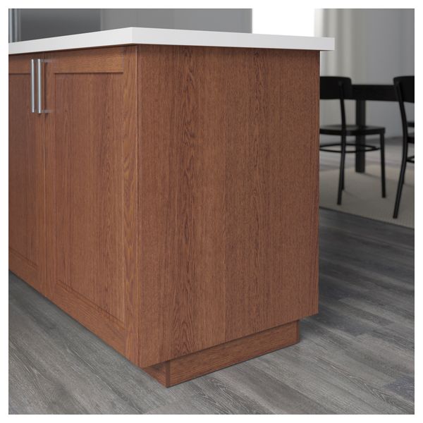 Накладная панель ФИЛИПСТАД, коричневый - схема-чертеж с размерами