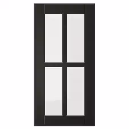 BODBYN Стеклянная дверь - чёрный 30x60 см