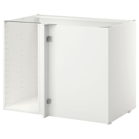 Каркас напольного шкафа углового, белый 108x68x80 см IKEA METOD МЕТОД 605.279.14